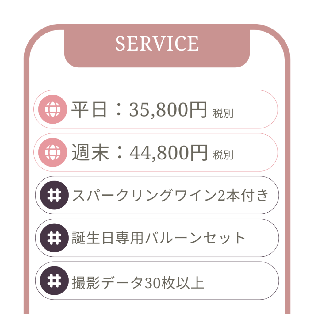 リムジンパーティー誕生日コース