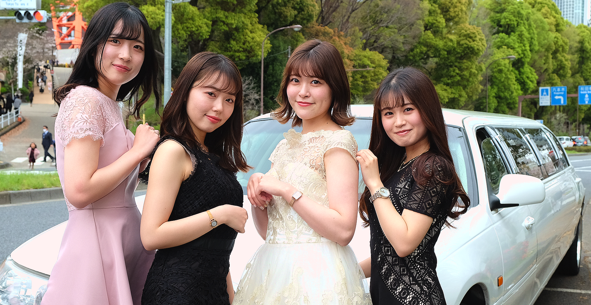 リムジンパーティードレス付きの乗車場所について、サービス内容を誕生日やサプライズ2人からレンタルできる究極のドレスパーティーです